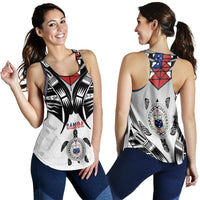 Samoa Black Saturday Women Racerback Tank Visual Arts LT9 - Polynesian Pride