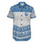 Yap Men's Short Sleeve Shirt Yap Blue & Red - Polynesian Pride