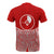 Yap Polynesian Custom T Shirt Red Pride Map and Seal - Polynesian Pride