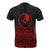Yap Polynesian T Shirt Red Black Pride Map and Seal - Polynesian Pride