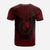 Yap Custom T Shirt Yap Flag Polynesian Chief Tattoo Red Version Unisex Red - Polynesian Pride