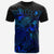 Yap T Shirt Yap Flag Turtle Hibiscus Blue Unisex Blue - Polynesian Pride