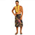 Yap Lavalava - Custom Yap Coat Of Arms With Turtle Blooming Hibiscus Gold One Size Gold - Polynesian Pride