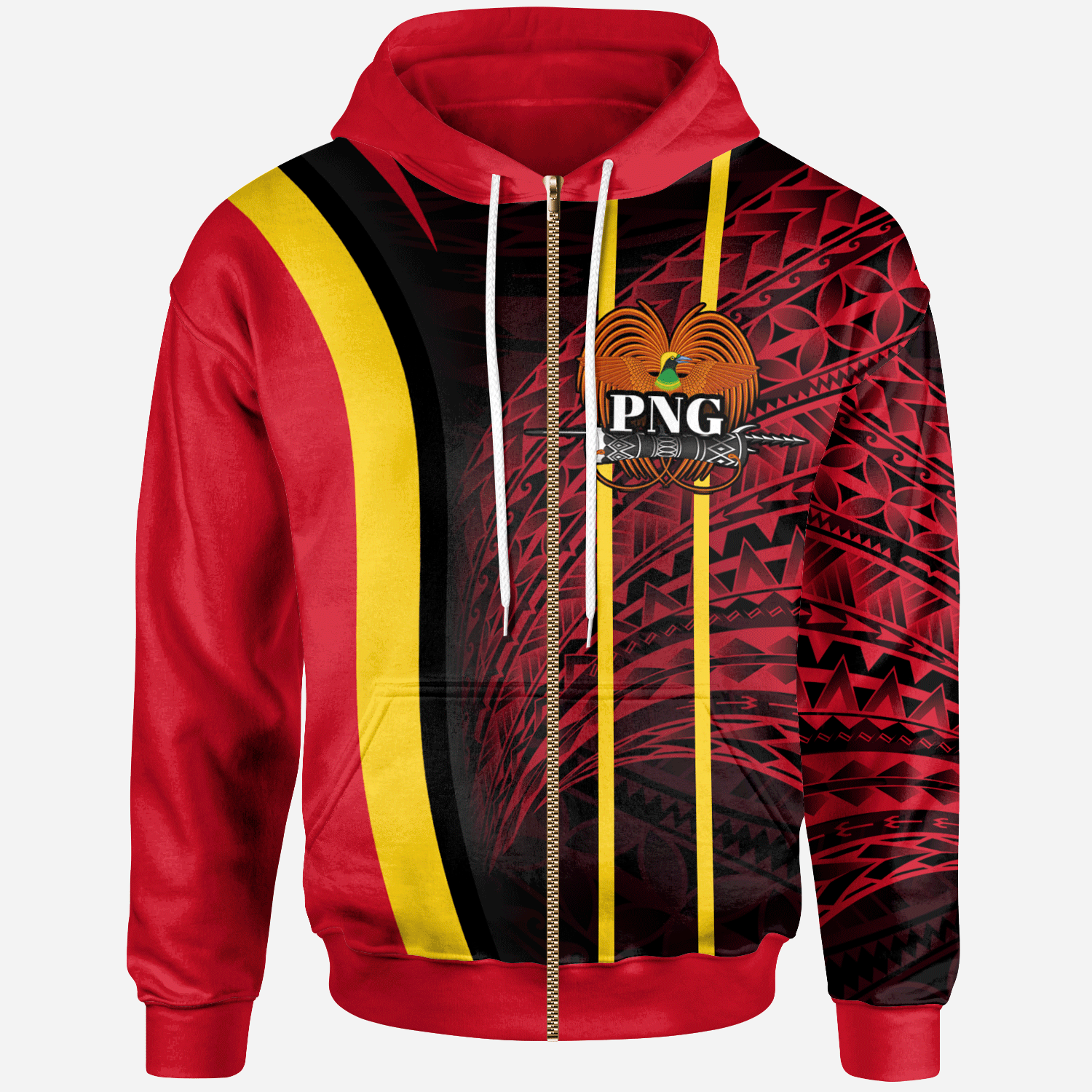 Papua New Guinea Zip Hoodie Special style Unisex Blue - Polynesian Pride