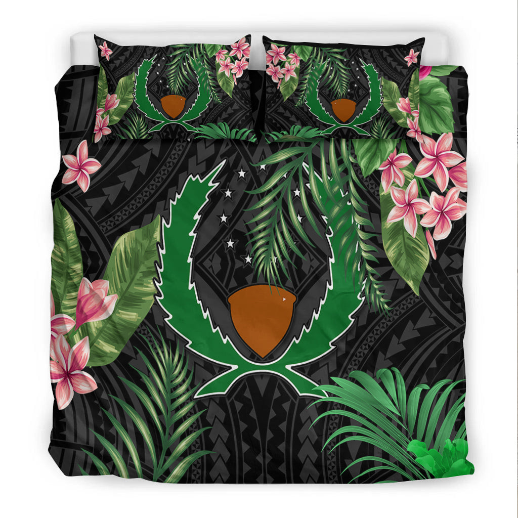 Pohnpei Micronesia Bedding Set Tropical Flowers LT13 - Polynesian Pride