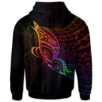 Pohnpei Hoodie Butterfly Polynesian Style - Polynesian Pride