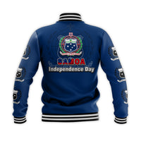Samoa Independence Day Tribal Tattoo Coat Of Arms Baseball Jacket No.3 LT6 - Polynesian Pride