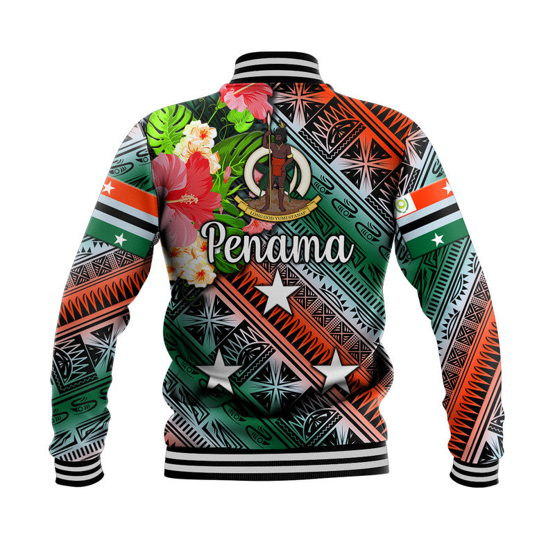 Vanuatu Penama Baseball Jacket Independence Be Proud LT8 - Polynesian Pride