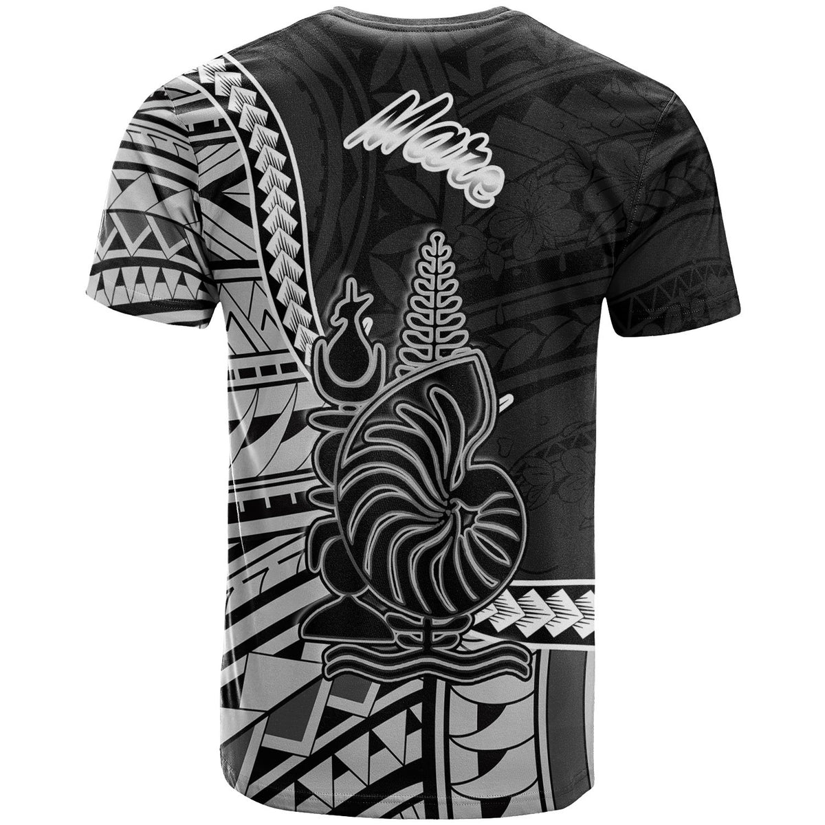 New Caledonia Islands T Shirt Mare Seal Of New Caledonia Islands Polynesian Patterns - Polynesian Pride