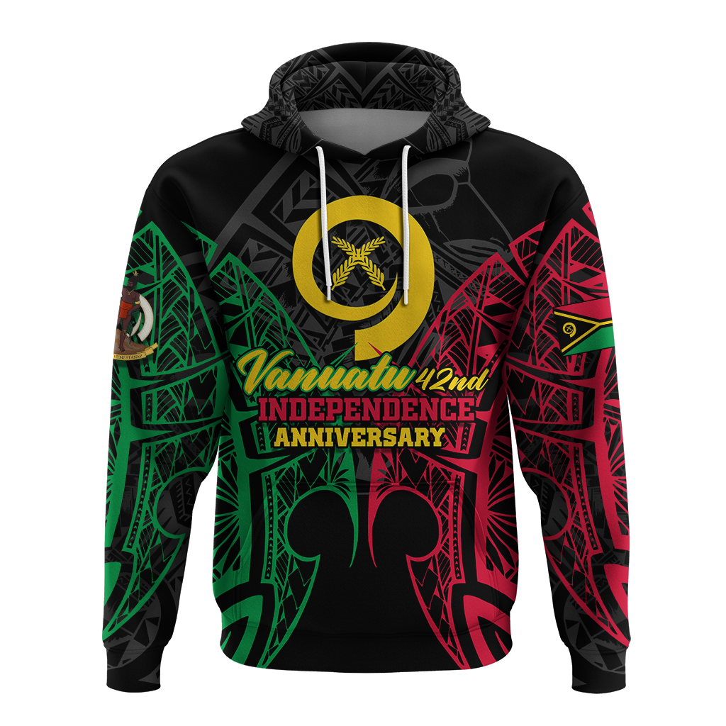 Custom Vanuatu 42nd Independence Anniversary Pride Hoodie LT12 - Polynesian Pride