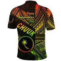 FSM Chuuk Polo Shirt Happy Independence Day Original Vibes Reggae LT8 - Polynesian Pride
