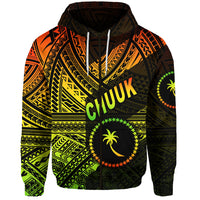 FSM Chuuk Zip Hoodie Original Style Reggae LT8 - Polynesian Pride