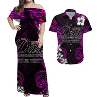 Custom Matching Hawaiian Shirt and Dress Polynesian Fathers Day I Love You In Every Universe Pink LT8 Pink - Polynesian Pride
