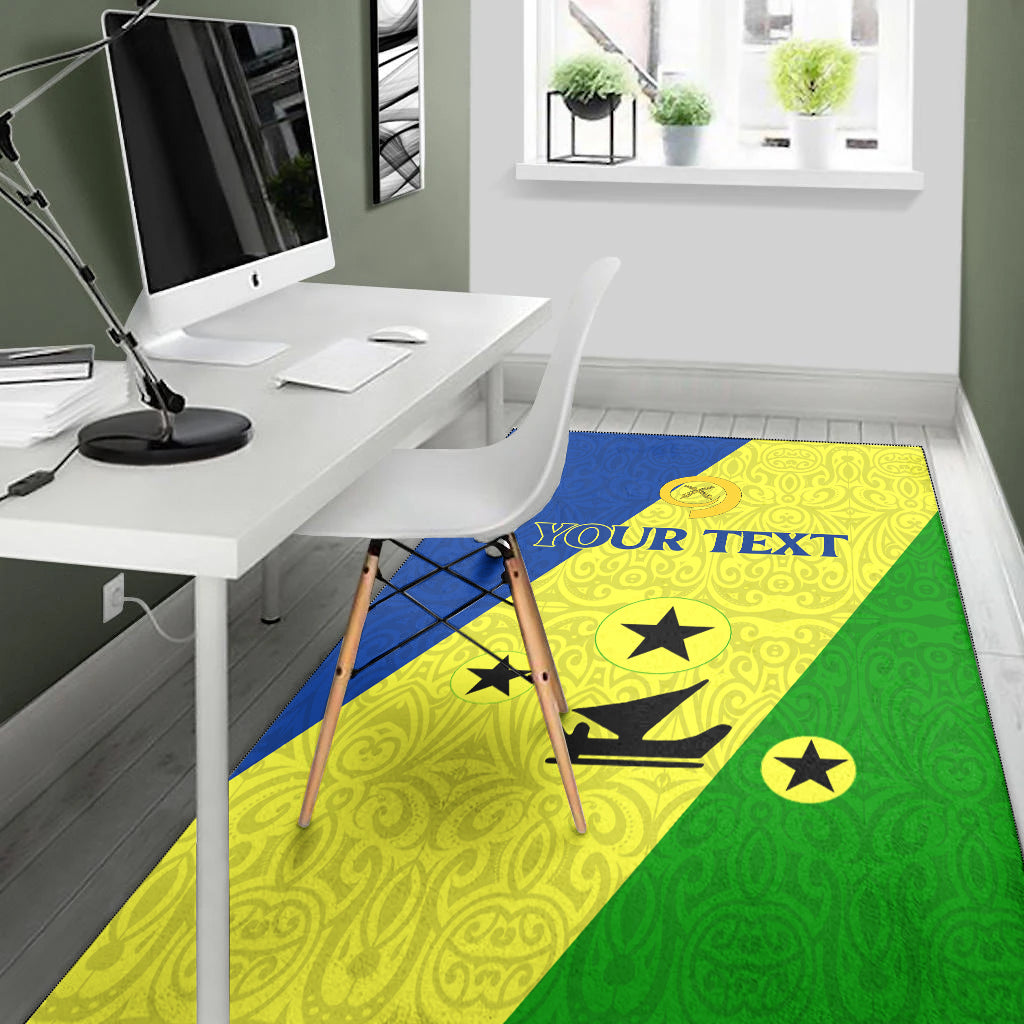 (Custom Personalised) Vanuatu Malampa Province Area Rug - Flag Style - LT12 - Polynesian Pride