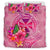 Wallis And Futuna Polynesian Custom Personalised Bedding Set - Floral With Seal Pink - Polynesian Pride