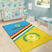 (Custom Personalised) Vanuatu Torba Province Area Rug - Flag Style - LT12 - Polynesian Pride