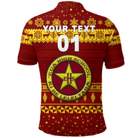 Custom Eua High School Christmas Polo Shirt Simple Style LT8 - Polynesian Pride
