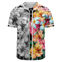Hawaii Forest Tropical Flower Baseball Jersey Art - Polynesian Pride