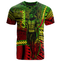 Chuuk State T Shirt Seal of Chuuk State Polynesian Reggae Patterns Unisex Black - Polynesian Pride