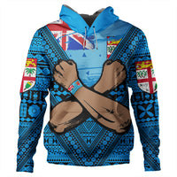 Fiji Bula Flag Hoodie LT10 - Polynesian Pride