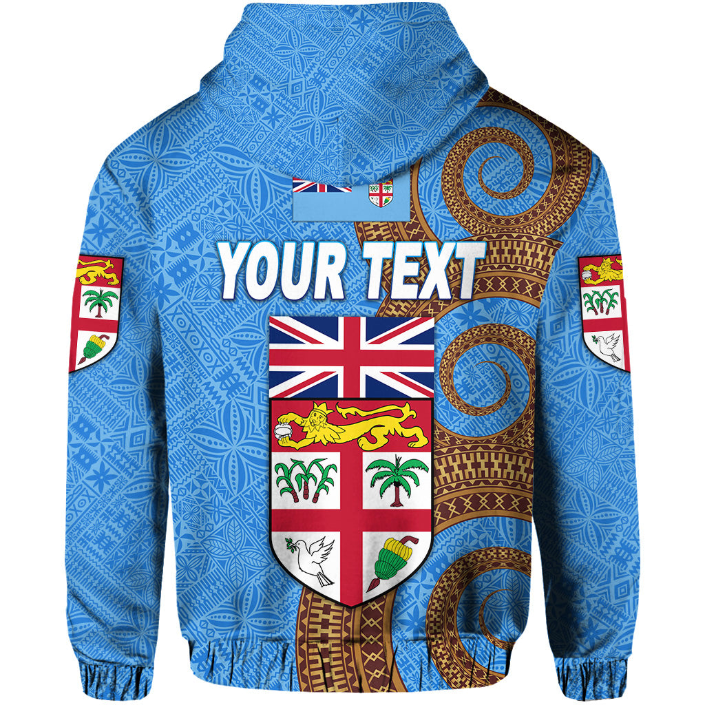 Custom Fiji Day Zip Hoodie Independence Anniversary Simple Style LT8 - Polynesian Pride