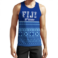 Fiji Independence Day Tank Top LT10 Blue - Polynesian Pride