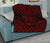 Tonga Premium Quilt - Tonga Coat Of Arms Polynesian Chief Dark Red Version - Polynesian Pride
