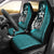 Yap Micronesian Car Seat Covers Turquoise - Turtle With Hook Universal Fit Turquoise - Polynesian Pride