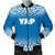 Yap Men's Bomber Jacket - Fog Blue Style Blue - Polynesian Pride