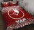 Yap Quilt Bed Set - Yap Flag Red Fog Style - Polynesian Pride