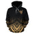Polynesian All Over Hoodie Shaka Gold Version - Polynesian Pride