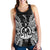 Vanuatu Polynesian Women Tank Top Map Black Black - Polynesian Pride