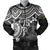Vanuatu Polynesian Bomber Jacket (Men) - White Turtle White - Polynesian Pride
