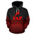 Yap Polynesian Hoodie Red Black Pride Map nd Seal - Polynesian Pride