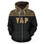 Yap All Over Zip up Hoodie Gold Version - Polynesian Pride