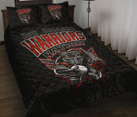 Quilt Bed Set Nz Maori Warriors Unique Black - Polynesian Pride