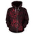 Zip up Hoodie Guam Family Turtles Map Polynesian Red - Polynesian Pride