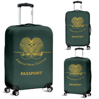 Papua New Guinea Passport Luggage Cover Green - Polynesian Pride