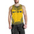 Niue Men's Tank Top - Polynesian Chief Flag Version Yellow - Polynesian Pride