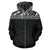 Poly All Over Zip up Hoodie Polynesian Black Version - Polynesian Pride
