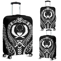Pohnpei Luggage Cover - Micronesian Tribal Black - Polynesian Pride