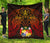 Tonga Polynesian Premium Quilt - Tonga Coat Of Arms & Red Manta Ray RED - Polynesian Pride