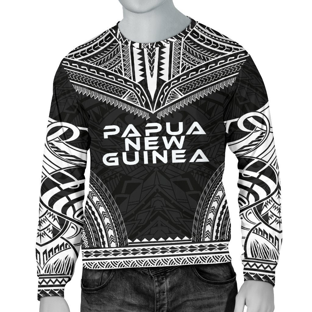 Papua New Guinea Sweater - Polynesian Chief Black Version Unisex Black - Polynesian Pride
