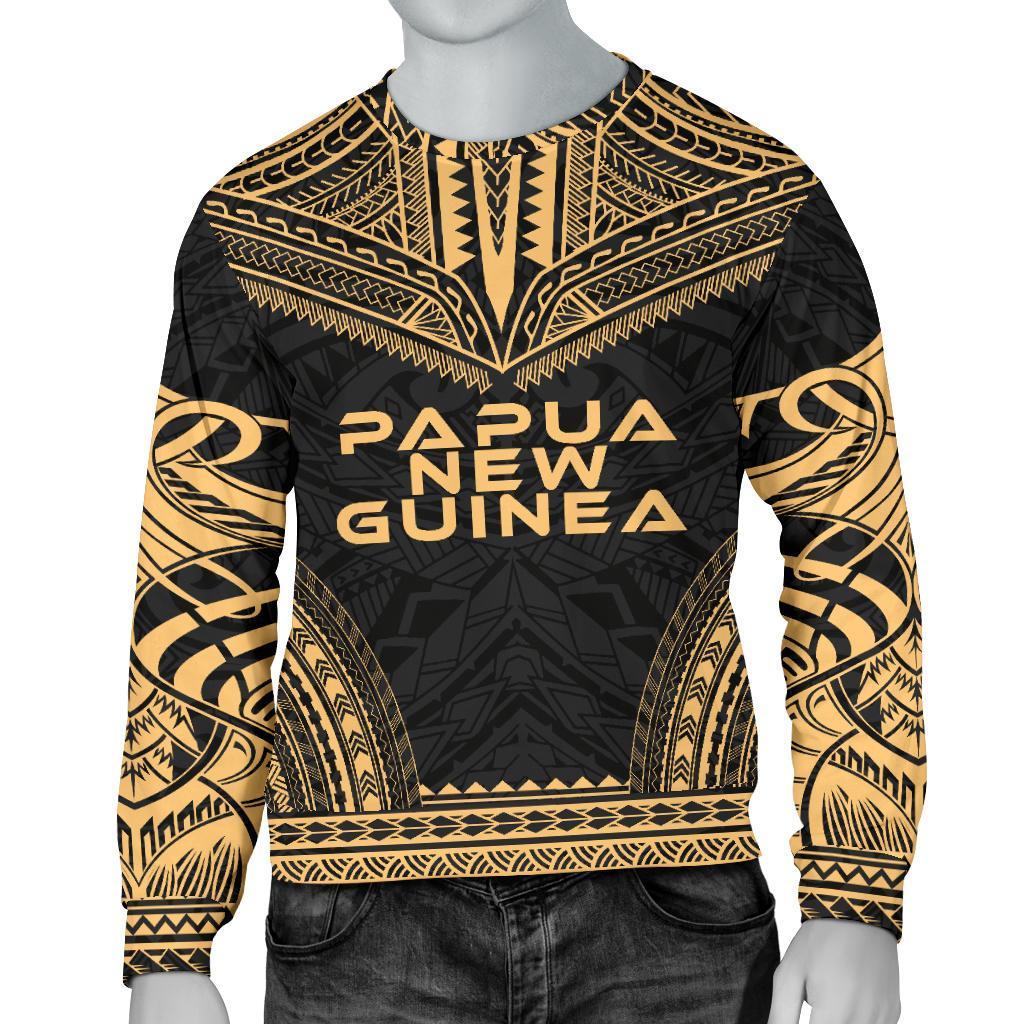 Papua New Guinea Sweater - Polynesian Chief Gold Version Unisex Gold - Polynesian Pride