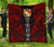 Tonga Premium Quilt - Tonga Coat Of Arms Polynesian Red Tattoo Red - Polynesian Pride