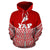 Yap Polynesian Zip up Hoodie Red Pride Map and Seal - Polynesian Pride