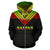 Saipan All Over Zip up Hoodie Reggae Color Version - Polynesian Pride