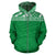Poly All Over Zip up Hoodie Polynesian Green Version - Polynesian Pride
