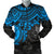 Yap Polynesian Bomber Jacket (Men) - Blue Turtle Blue - Polynesian Pride