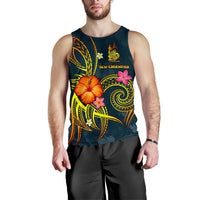 New Caledonia Polynesian Men's Tank Top - Legend of New Caledonia (Blue) - Polynesian Pride